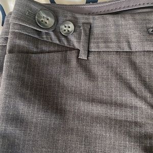 Charcoal grey pinstripe suit pants